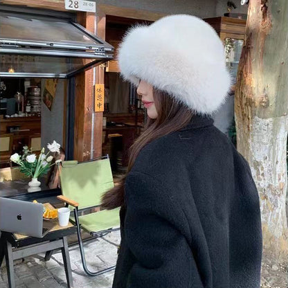 Damen Kunstpelz-Hut – Flauschig, Warm & Kuschelig